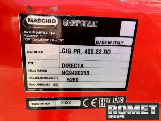Semoir en ligne conventionnel Maschio GIGANTE 400