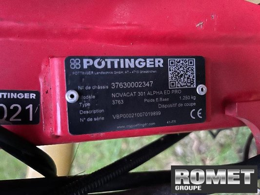 Faucheuse conditionneuse Pöttinger NOVACAT A10ED