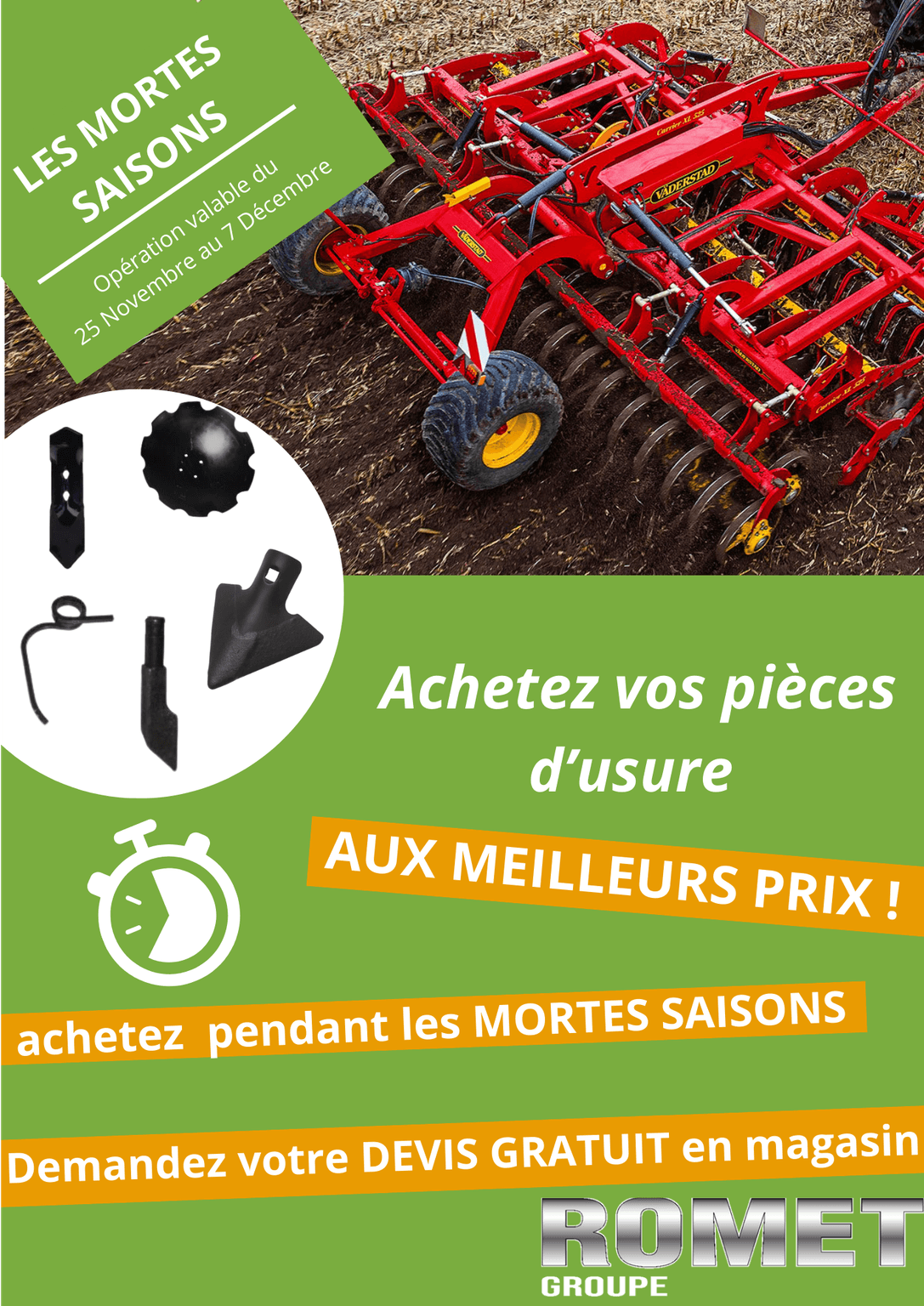 Les mortes saisons pièces d'usure