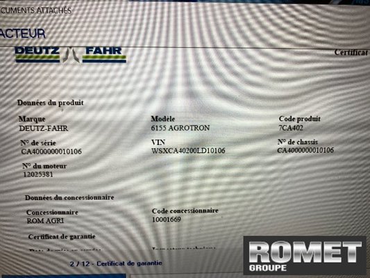 Tracteur agricole - 6155RCSHIFTAGROT