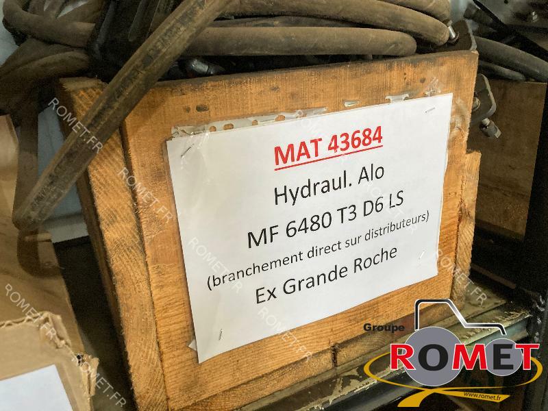 Adaptation pour chargeur Adaptation pour chargeur Alö Hydraulique pour MF 6480 T3 LS