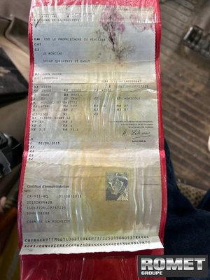 Tracteur agricole John Deere 6210R