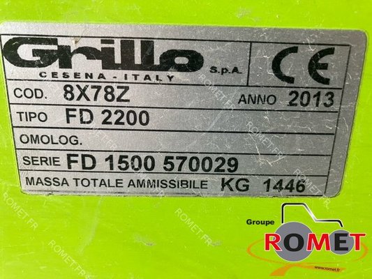 Tondeuse professionnelle Grillo FD 2200