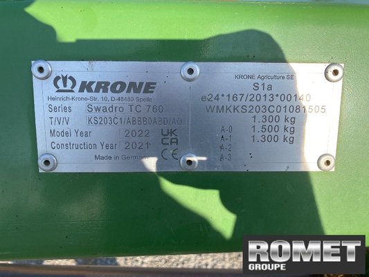 Andaineur Krone SWTC 760