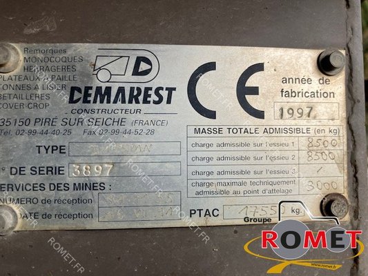 Benne agricole Demarest D165MN