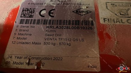Accessoire matériel de semis Kuhn TF1512 - 4