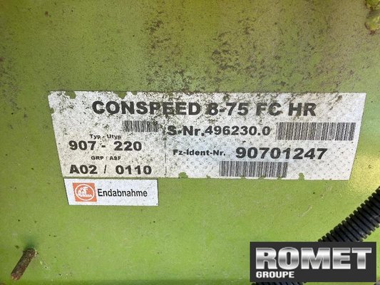 Unknown range 507 Claas 8X75 FC