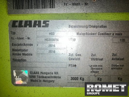 Bec cueilleur maïs Claas CORNSPEED 8-75